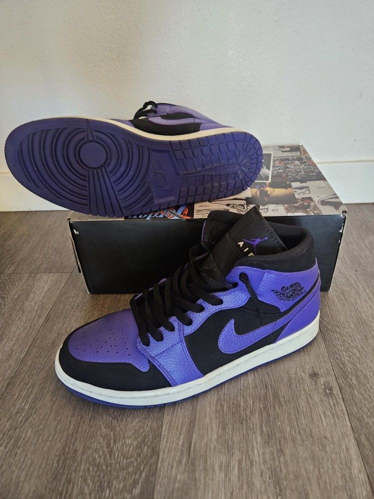 🔥 Air Jordan 1 Mid “Court Purple” – Size 11 – Excellent Condition