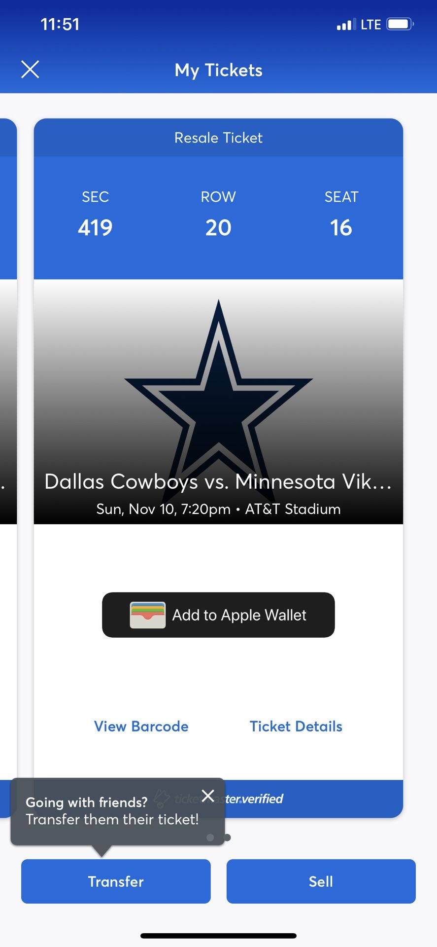 Dallas Cowboys tickets Minnesota Vikings in Dallas Texas