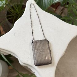 antique sterling silver monogrammed art deco compact purse(dccf37)35