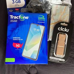 Samsung A16 phone  w 1 year subscription - No Contract Tracfone -New