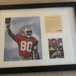 SF 49er Jerry Rice Framed Photo