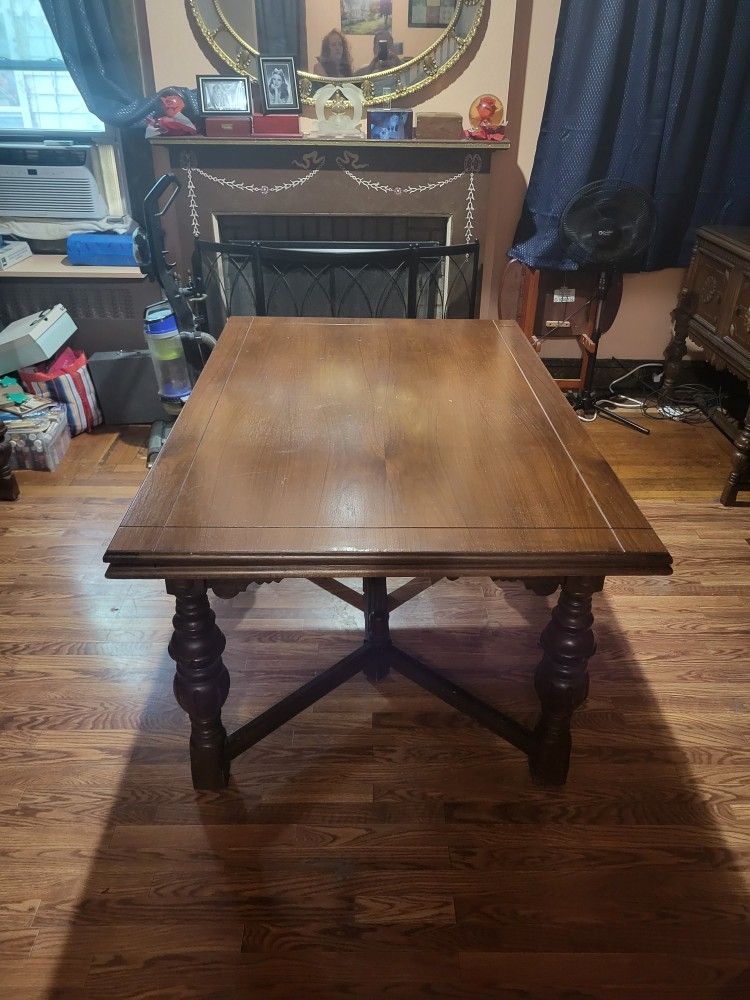 10 Piece Antique Jacobean Revival Dining Room Set