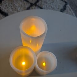 3 Flameless Candles