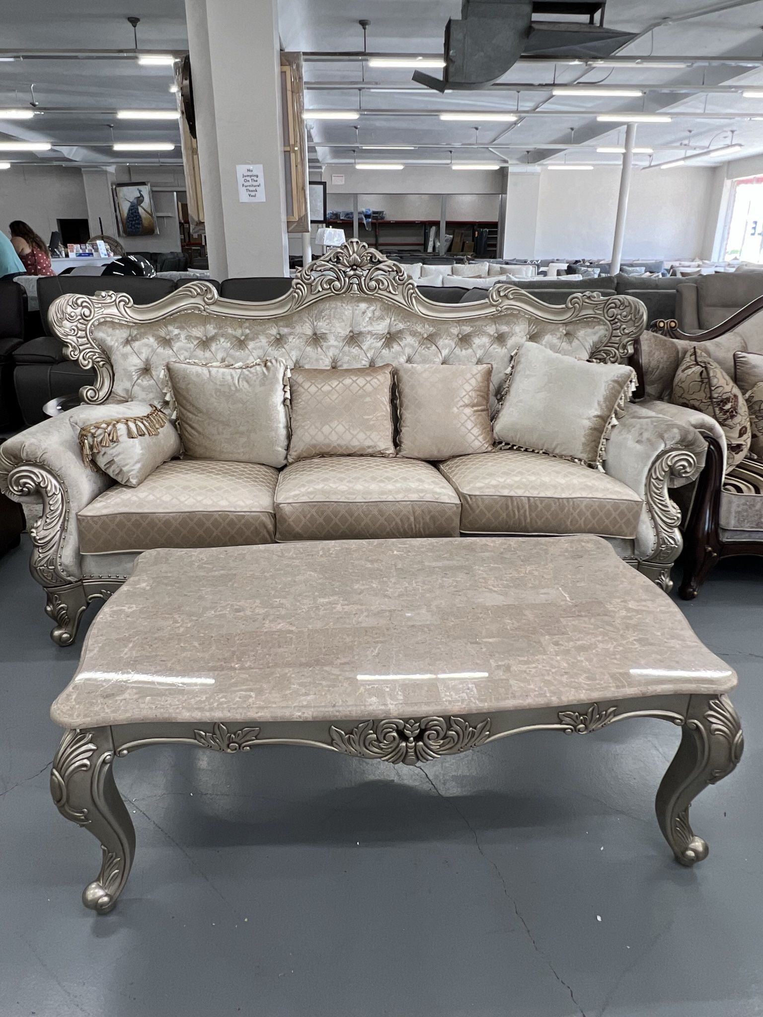 Sofa Loveseat High End Victorian Set