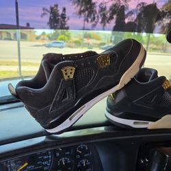Air Jordan Reto 4 Rolity Black Gold