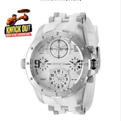 Invicta Coalition Forces Sniper Men's Watch - 50mm, White, Steel (50217)