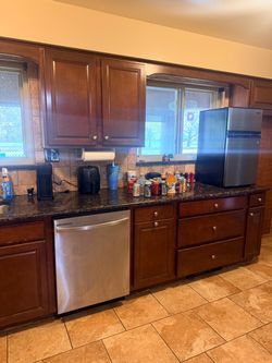 Kitchen cabinets and granite countertops