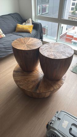 Gunnison Creek Brown Coffee Table & End Table
