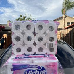 Toilet Paper 24 Rolls (They Are Not Big)