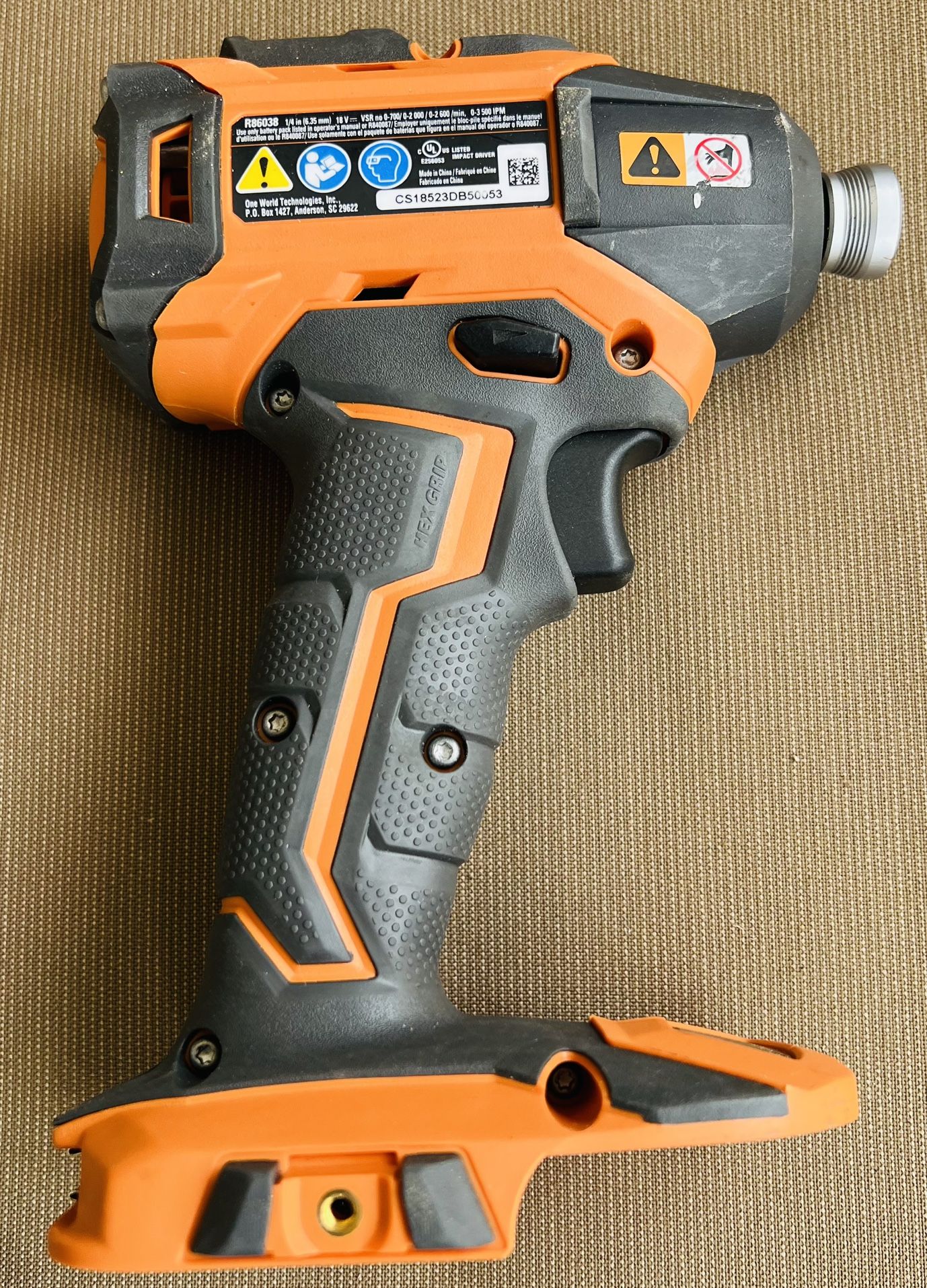 Ridgid Brushless Impact Driver