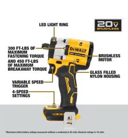 DeWalt Atomic 20V Compact Precision Wrench 1/2 (only tool)