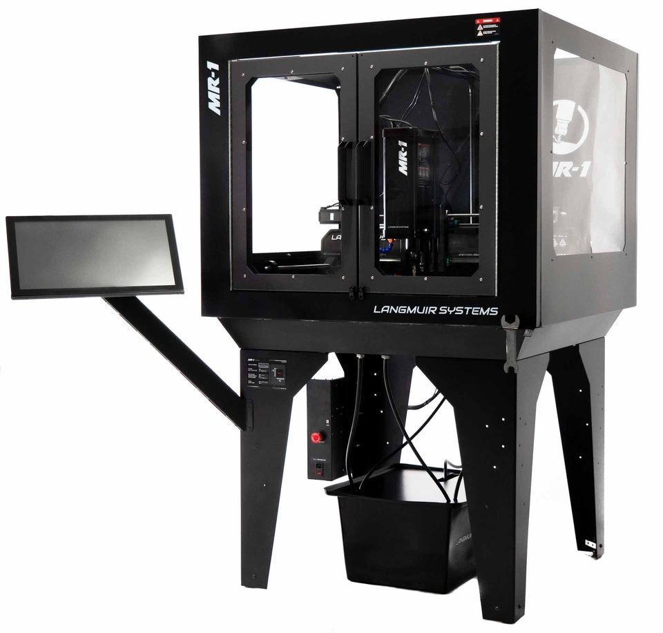 Langmuir MR-1 (New, Unassembled) CNC Mill w/Rolling Base and Tool Chest