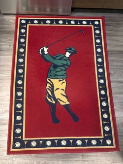 Vintage Style Golf Area Rug