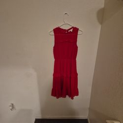 Monteau Los Angeles Red Dress For Young Girl
