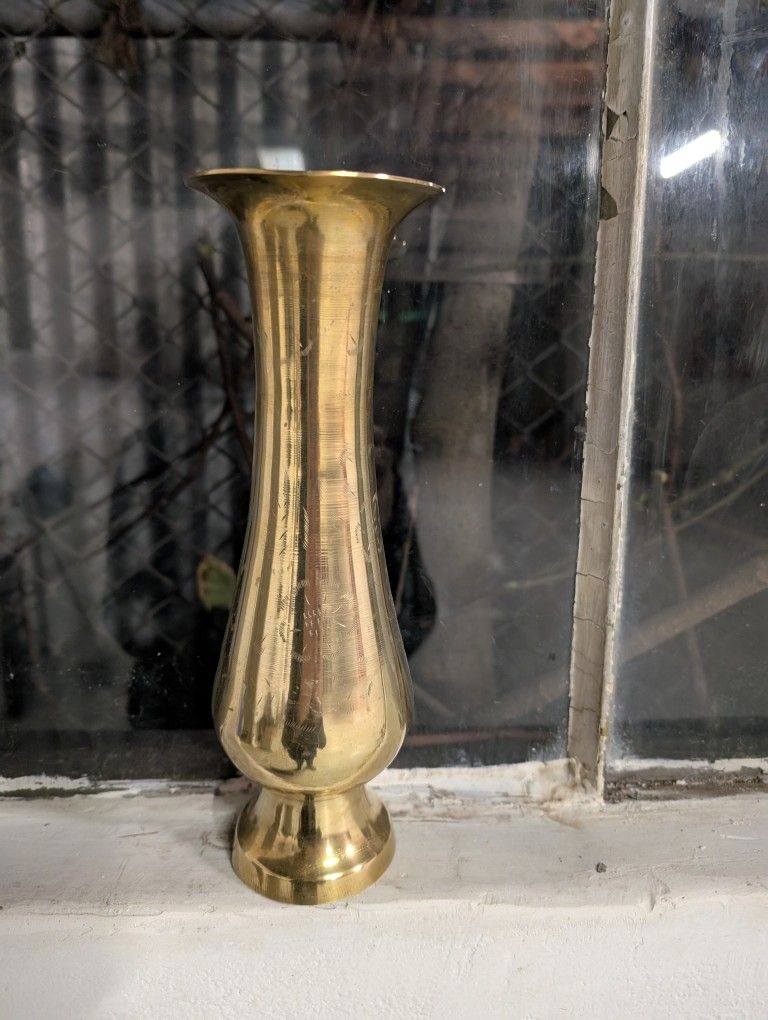 Brass Vase Large Vintage