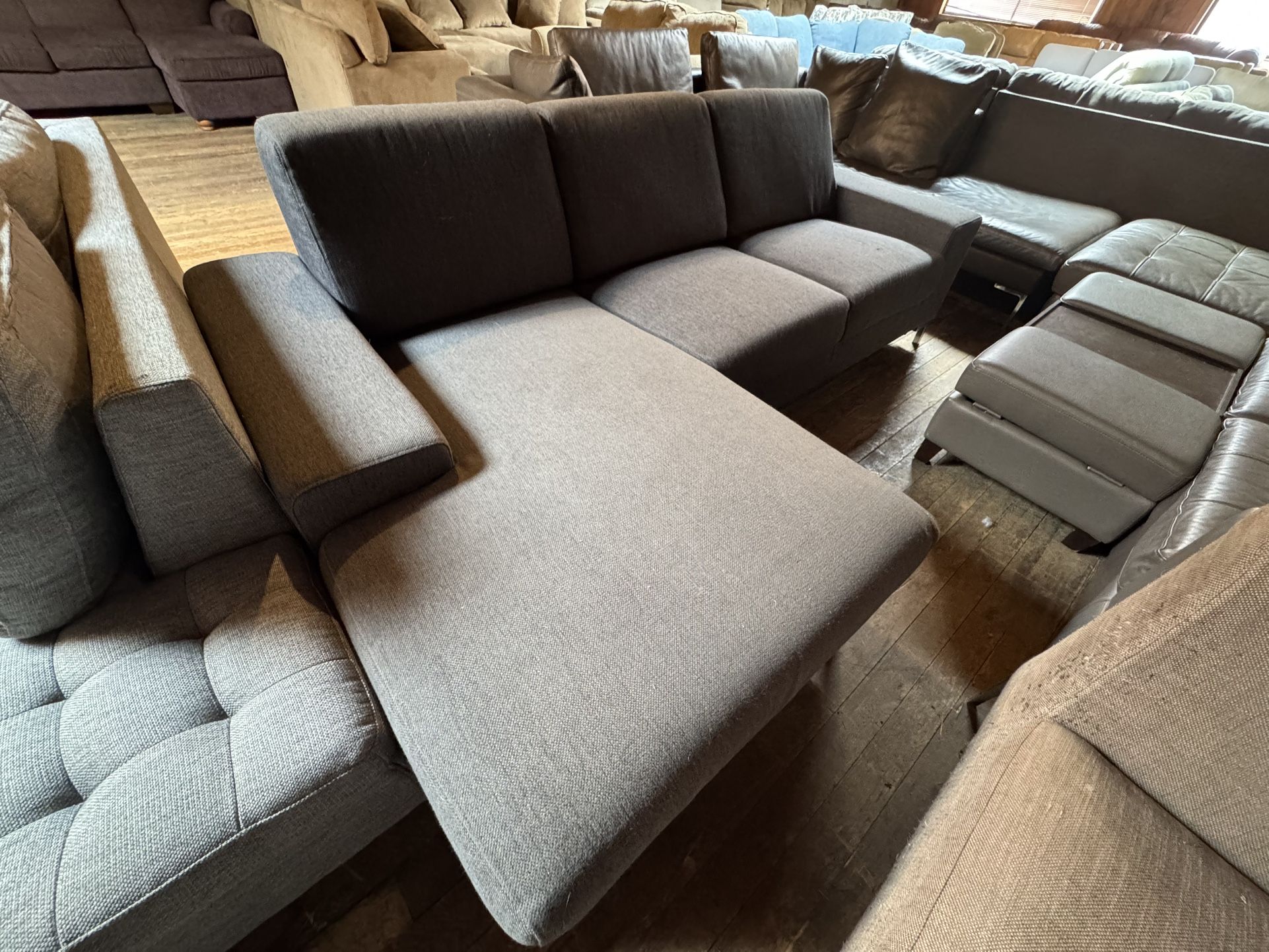 Grey L Shaped Sectional Couch “WE DELIVER”