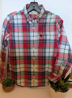 Abercrombie kids boys size 9/10 button down shirt