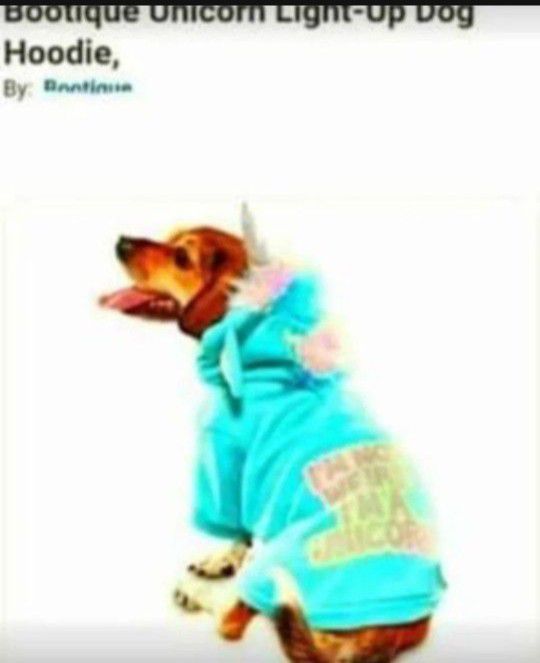 Bootique Unicorn Light-Up Dog Hoodie small )