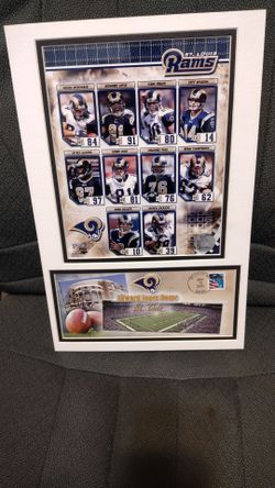 Carbord frame ,pict and Edward Jones Dome2006 ST.Louis Rams