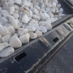 Truck Load Full Of White Marble Rocks 