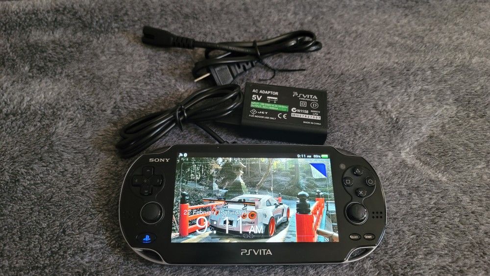 PS Vita Black 1000 series OLED Mod-ded Playstation Ps1 Psp Video Game Console