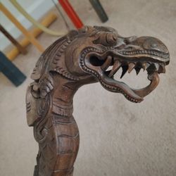 Hand Made Oriental Dragon Cane Walking Stick !  For Display Or Can Be Used For Walking  