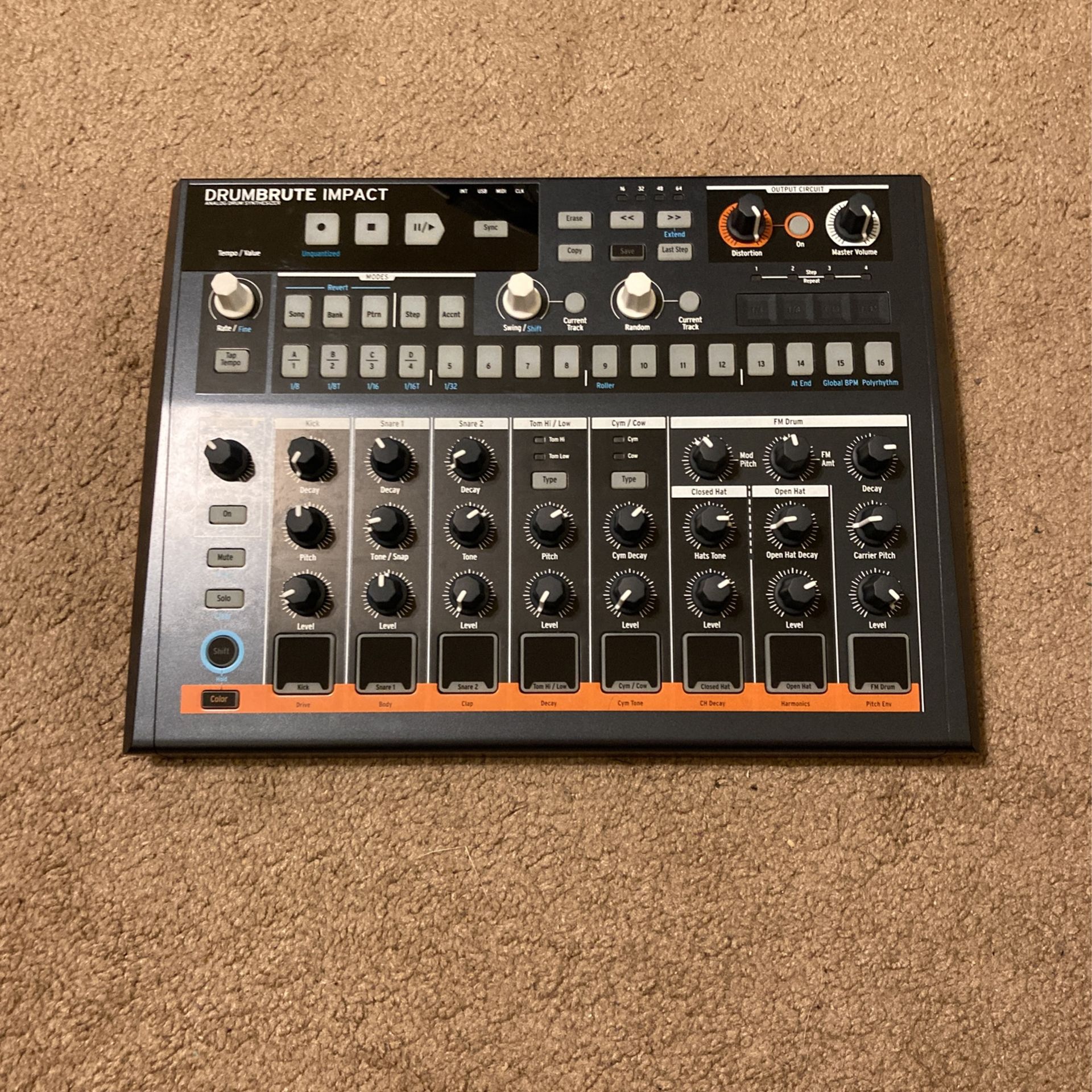 Arturia Drumbrute Impact Drum Machine Synthesizer for Sale in San