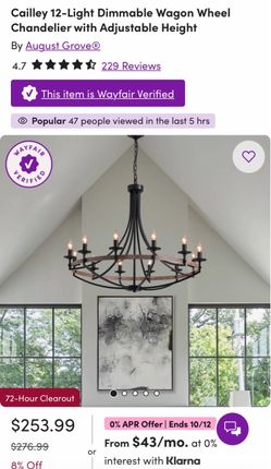 New Chandelier still in box