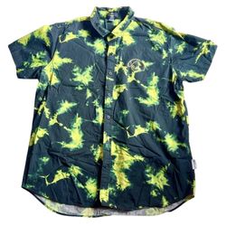 Disney Oogie Boogie Button Down Our Universe Shirt XXL Black Green
