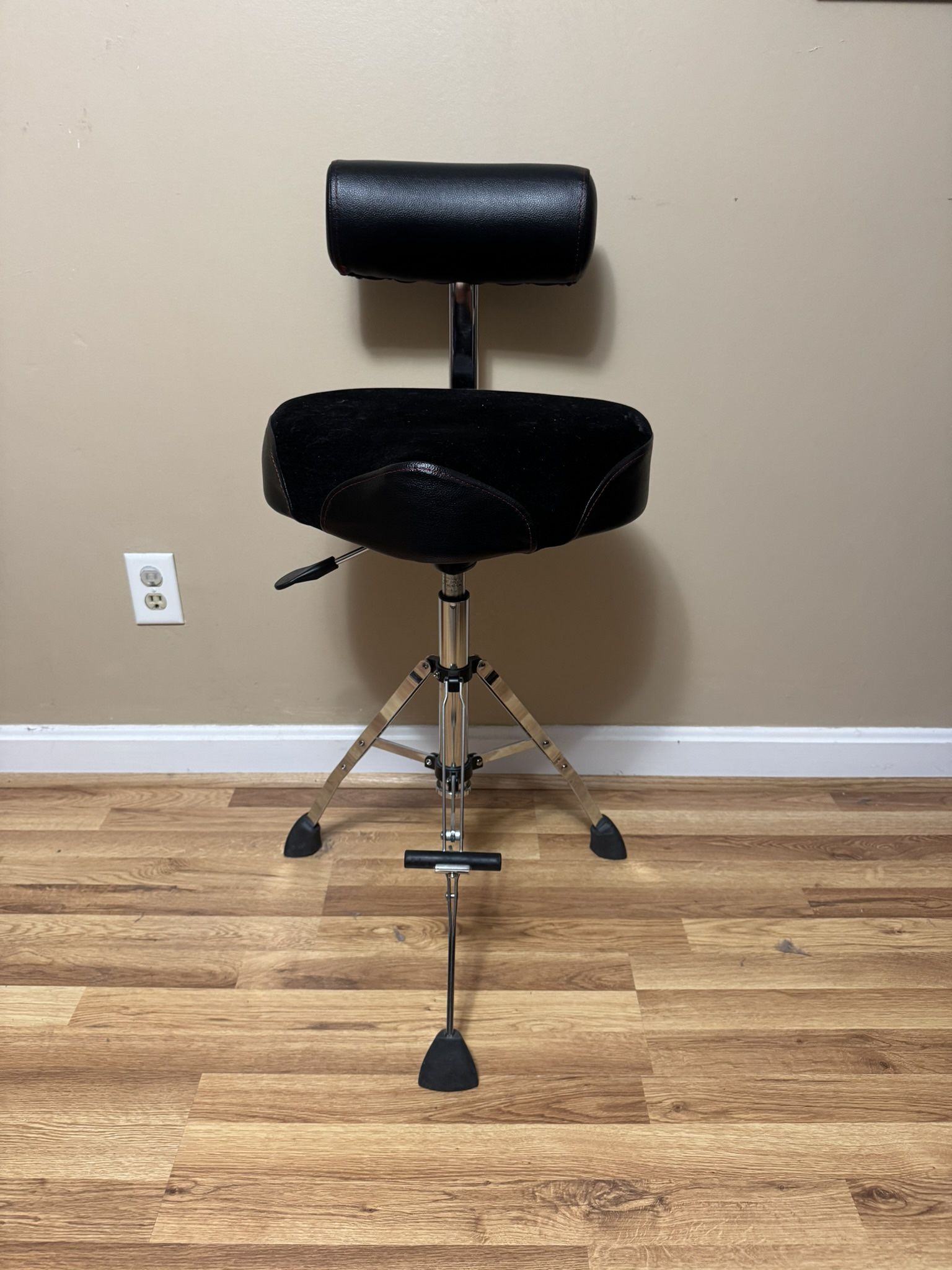 Gibraltar Tall (Pneumatic) Cordura Stool with Backrest