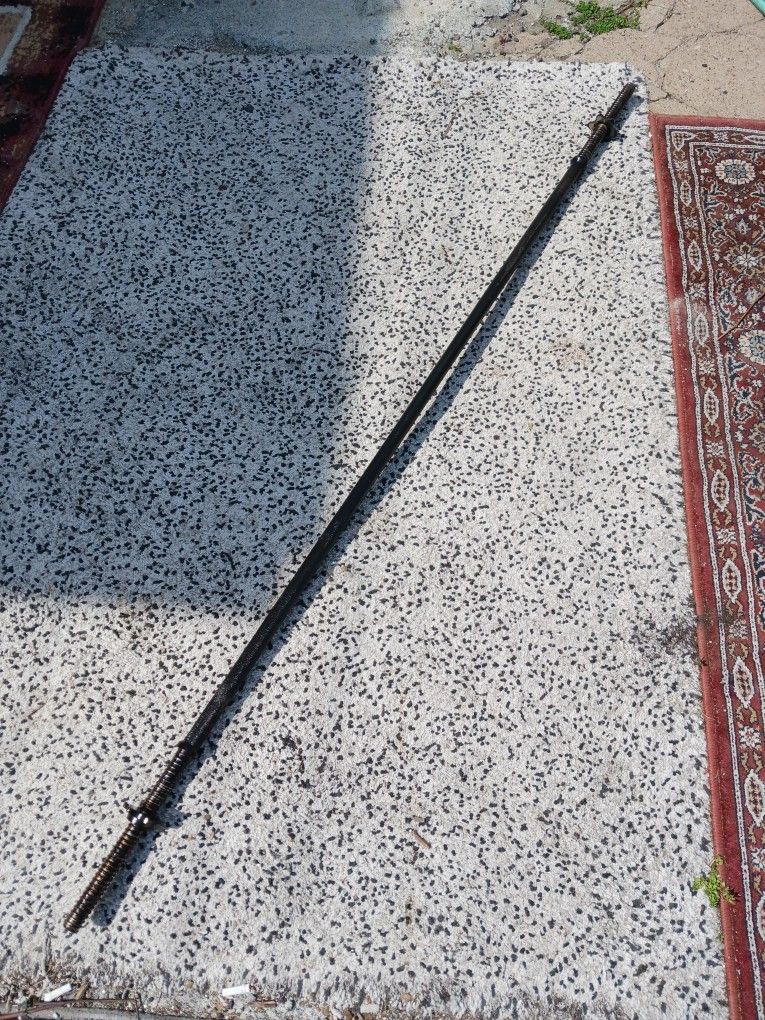 BARBELL Pole. 6' Feet. Solid Metal