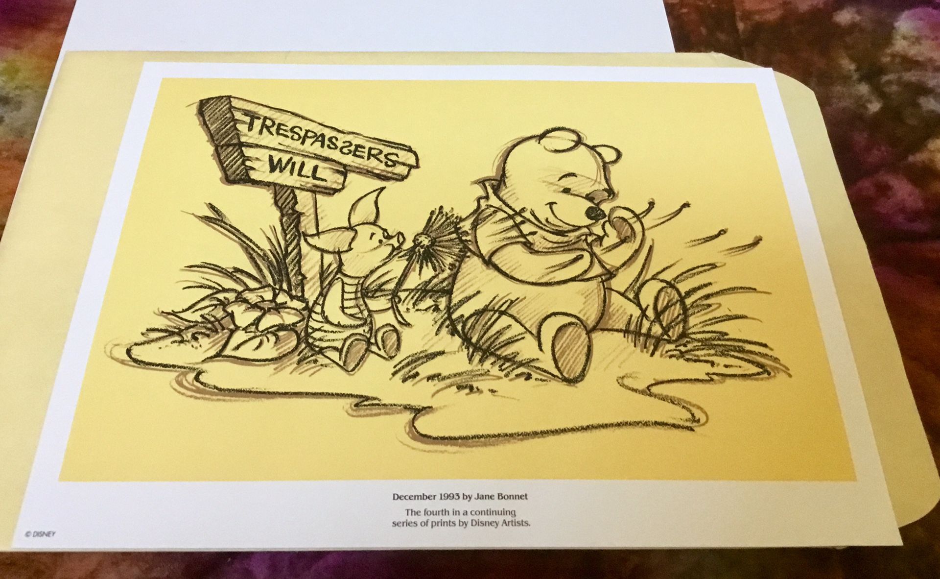 Exclusive 1993 Walt Disney Art