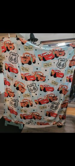 Disney Cars Blanket Throw Size 54"x64" Brand New 