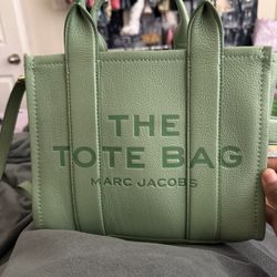 Green Leather Marc Jacob’s Tote Bag (SMALL)