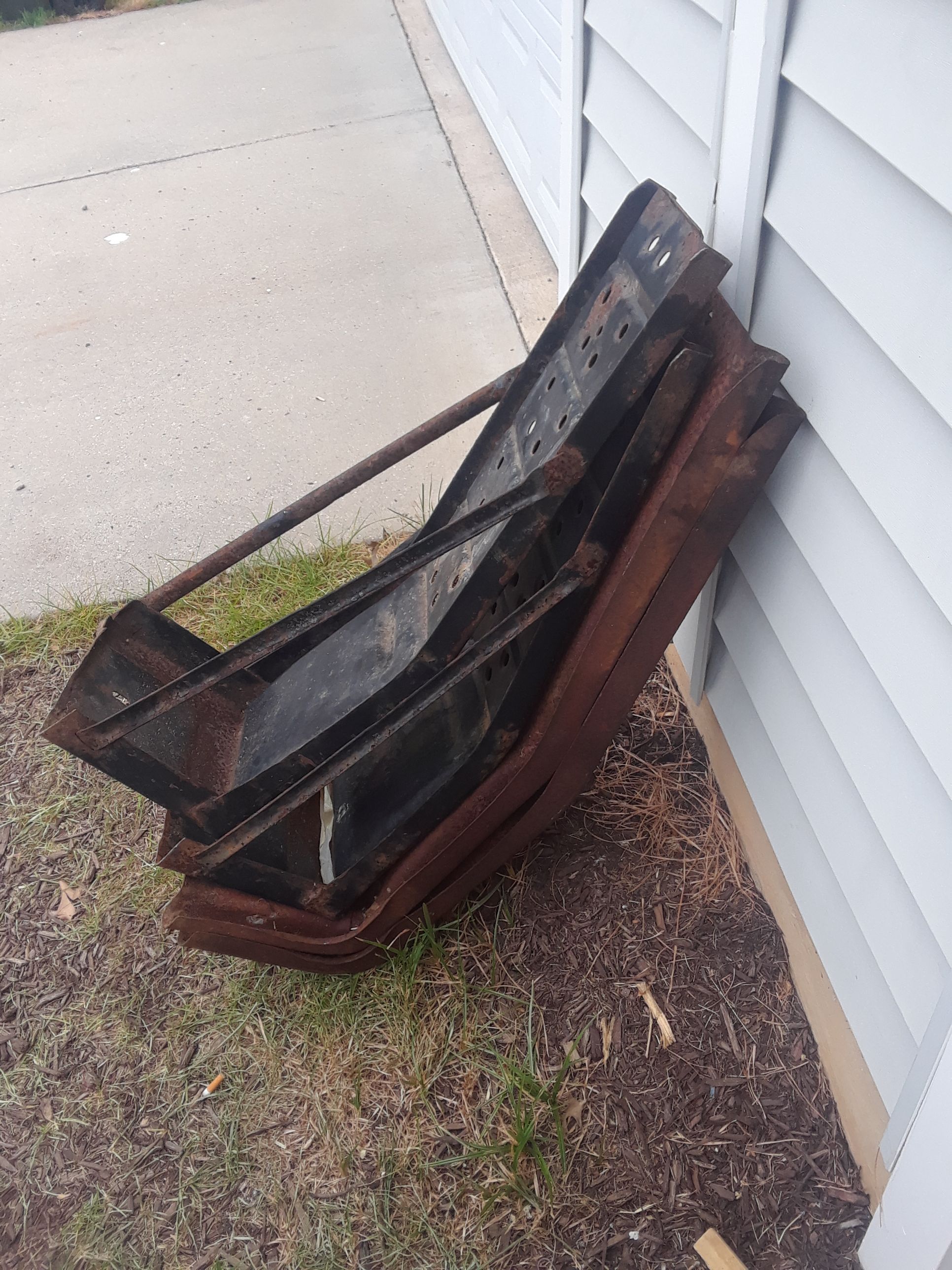 Old car ramps metal