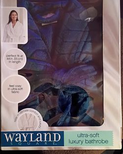 Pamper Her! Wayland Square Ultra Soft Luxury Bathrobe 1 Size Fits Most Color Blue 💙 Brand NEW, Caress Body Wash, Dr. Teals Soothing Bath. Only $40.  