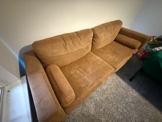 Suede Couch