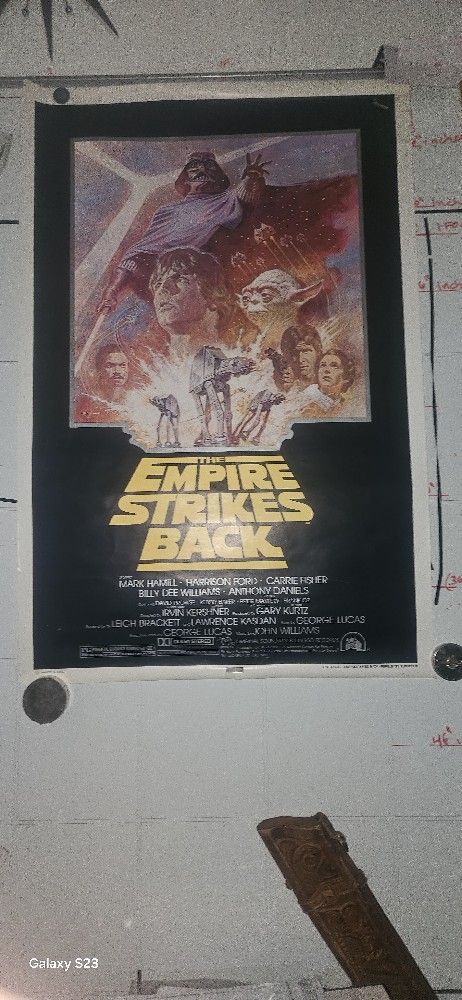 Empire Strikes Back $100 Original Movie Poster