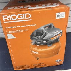 Ridgid 6 gallon air compressor