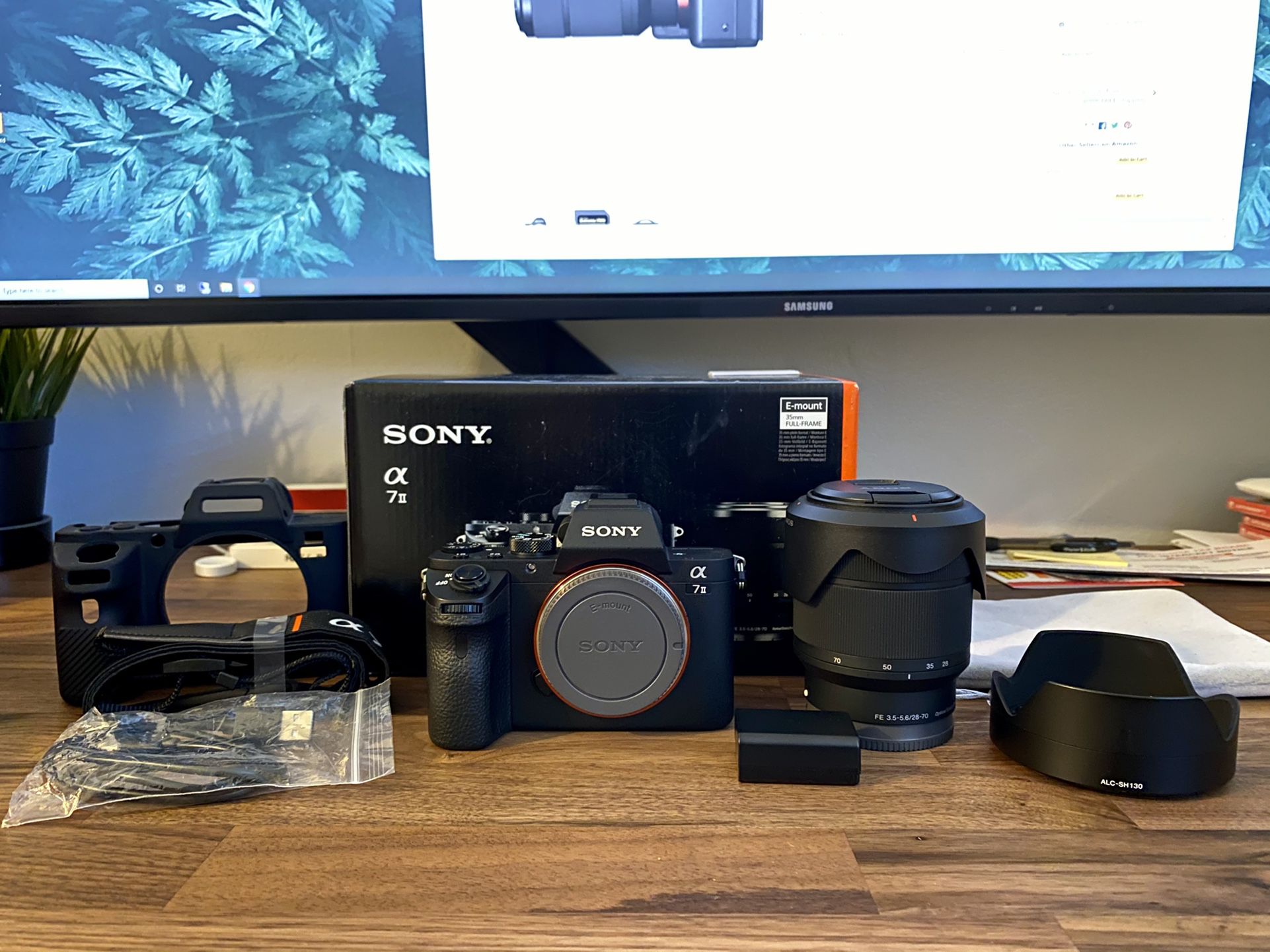 Sony A7ii Camera + 2 lenses and extras