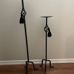 Wrought Iron Candle Sticks