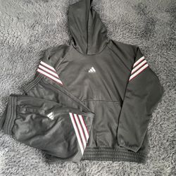 Adidas Basketball SELECT FOUNDATION FLEECE HOODIE + PANTS TRACKSUIT | MEN XL 