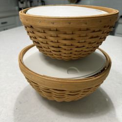  2002 Longaberger Bowl Basket Set