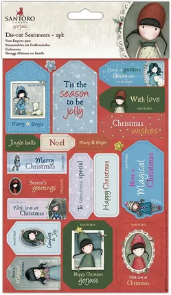 Santoro Gorjuss Paper Crafts Die-Cut Sentiments