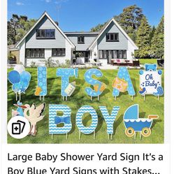 BABY BOY WELCOME SIGN