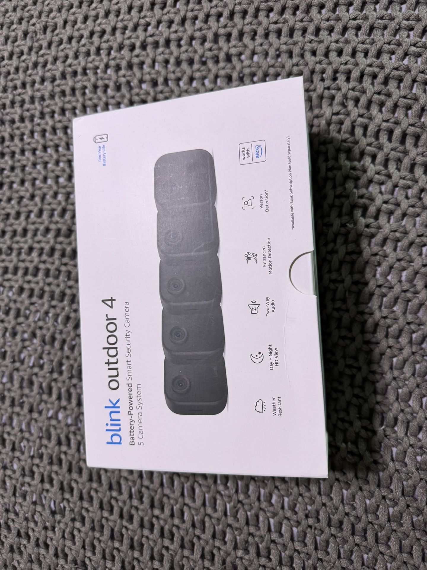 Blink Outdoor 4 Cameras - 5 Pack New Sealed