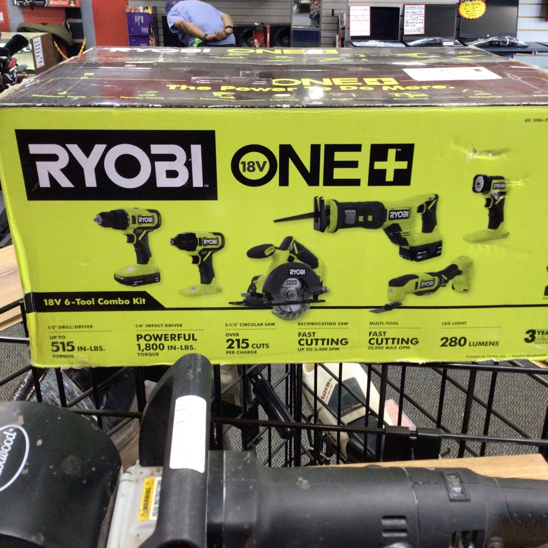 Ryobi One 18V  6 Tool Combo Kit