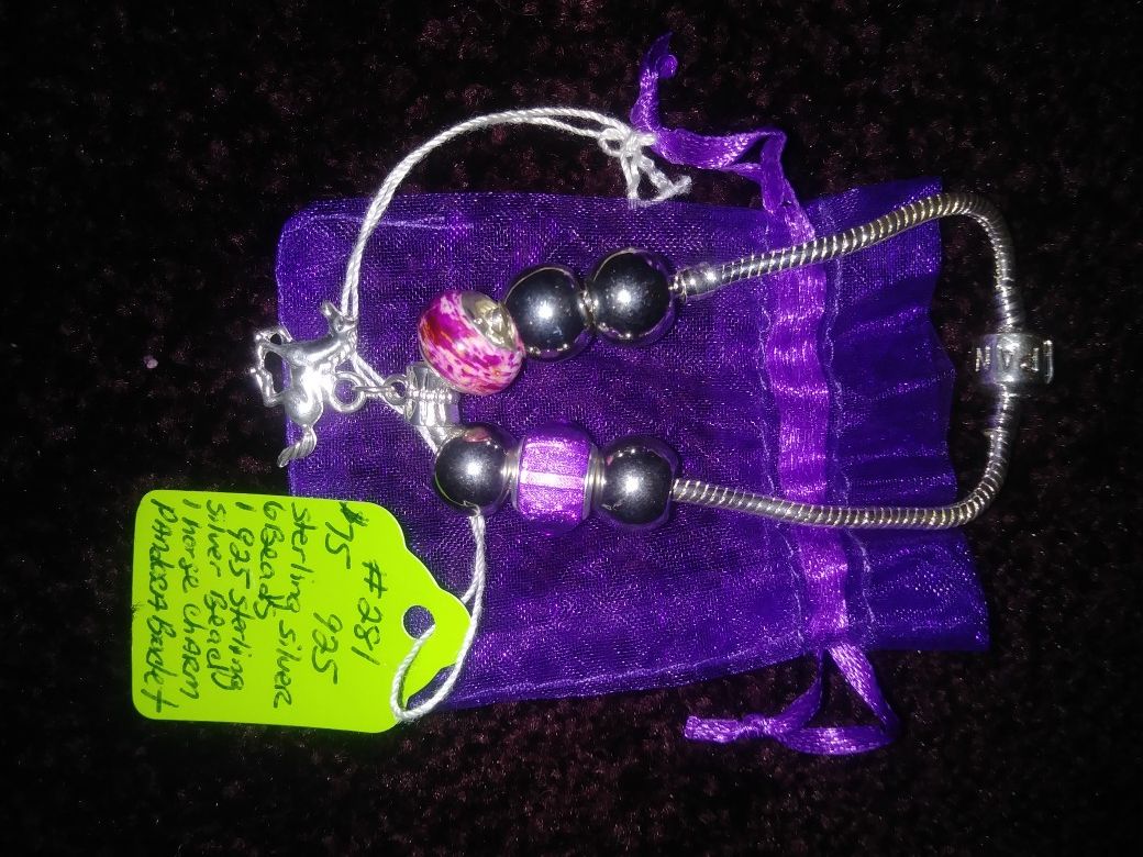 925 Sterling silver pandora braclets