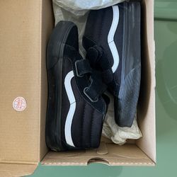Black Kids Vans Size 1