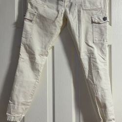 White Cargo Pant 